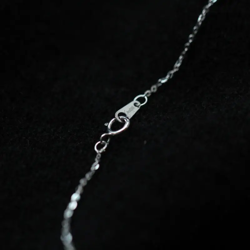 Gold Necklace Chain GOLDtutu Real 14K Solid White Gold Minimal Simple Style Fine Jewelry Au585 Bracelet