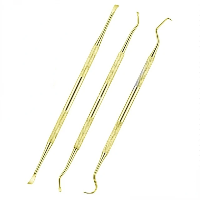 3PCS Stainless Steel Double Ends Dentist Teeth Clean Hygiene Explorer Probe hook Pick Dental Tool Products 1