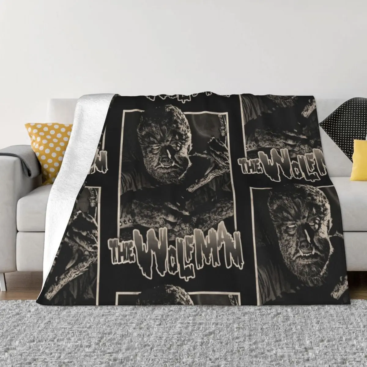 

The Wolfman, wolfman, wolf man, werewolf Throw Blanket Luxury Throw Warm Blankets