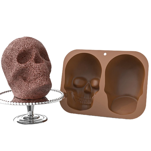 Halloween Skull Mold Silicone 3d Rose Skull Head Soap Cake Chocolate  Fondant Cake Mold Kitchen Handmade Soap Molds Silica Gel - Cake Tools -  AliExpress