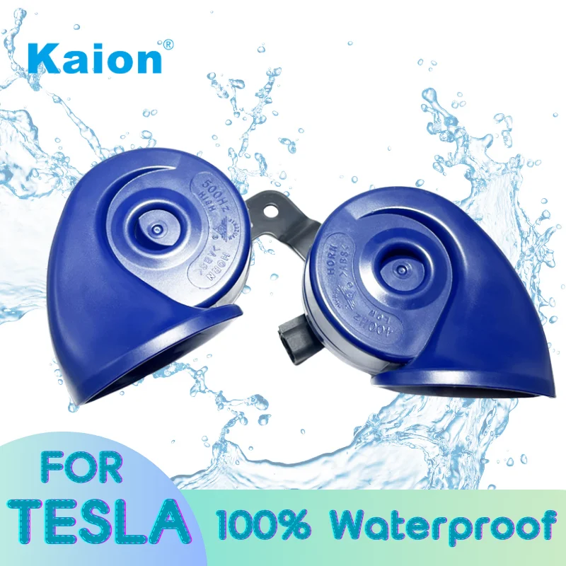 Водонепроницаемый супер громкий автомобильный гудок KAION для TESLA MODEL 3, модель Y, высокий и низкий тон