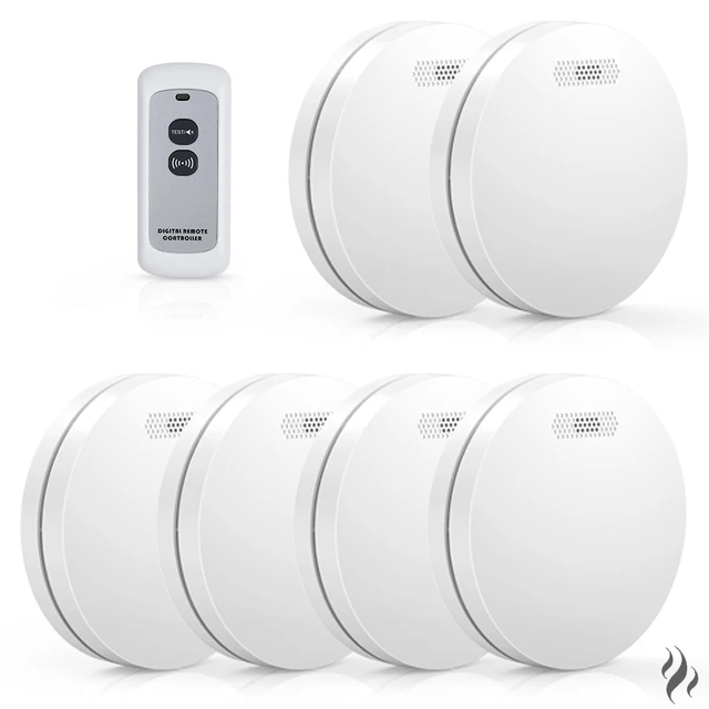 6x Smoke detectors