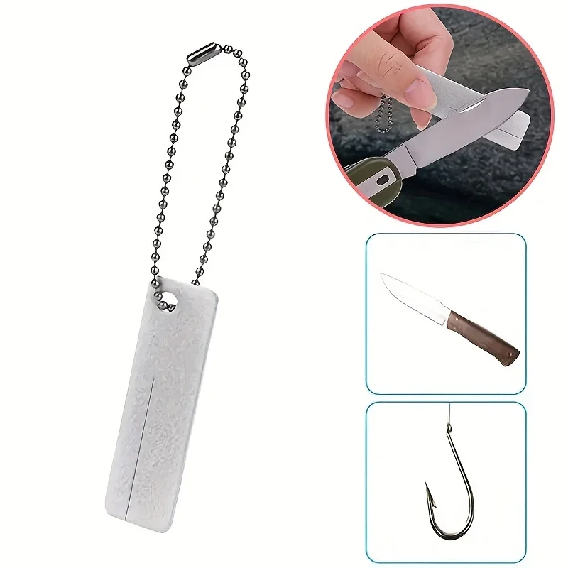 Knife Sharpener Diamond Pocket Tools Mini Keychain Outdoor Camping Sharpener Outdoor Camping Tool Emery Nail File