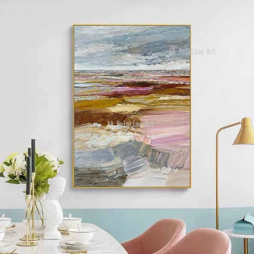 

Unframed Gallery Decoration Abstract Colorful Oil Painting Wall Canvas Art Hand Item Picture Artwork Crafts For Modern New House