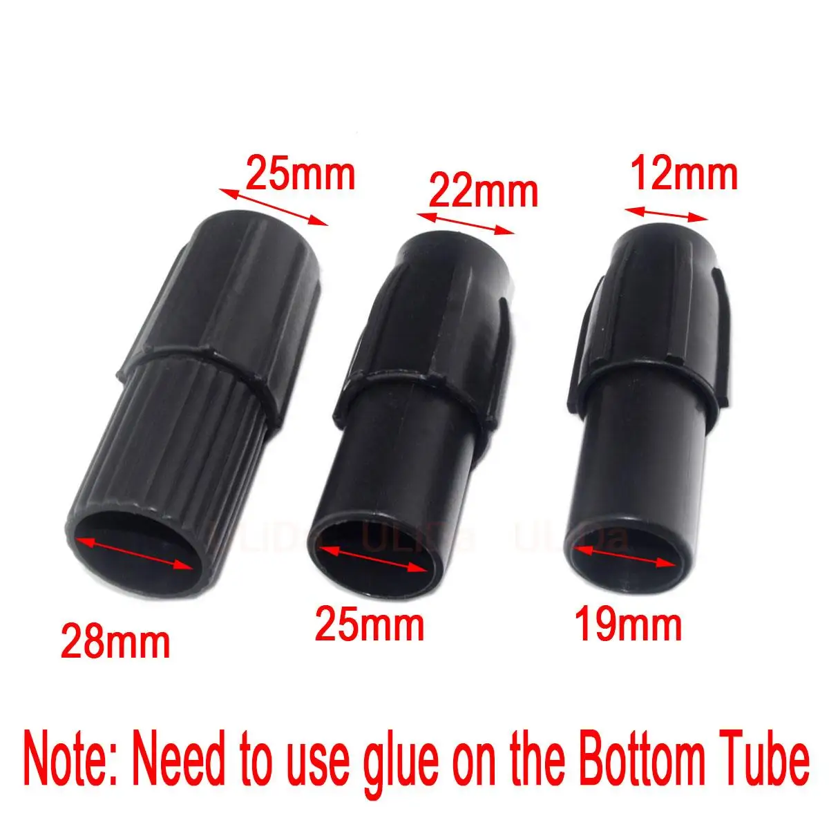 2PCS 19/22 22/25 25/28mm Plastic Telescopic Tube Connector Locator Lock