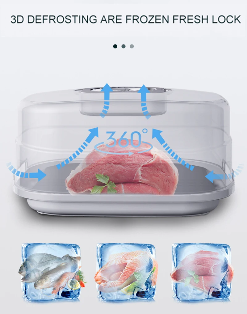 Quick Thaw Machine Fast Defrosting Tray Upgraded Thaw Master Food Defrost  Tray Rapid Meat Steak Preservation Thawing Tool - AliExpress