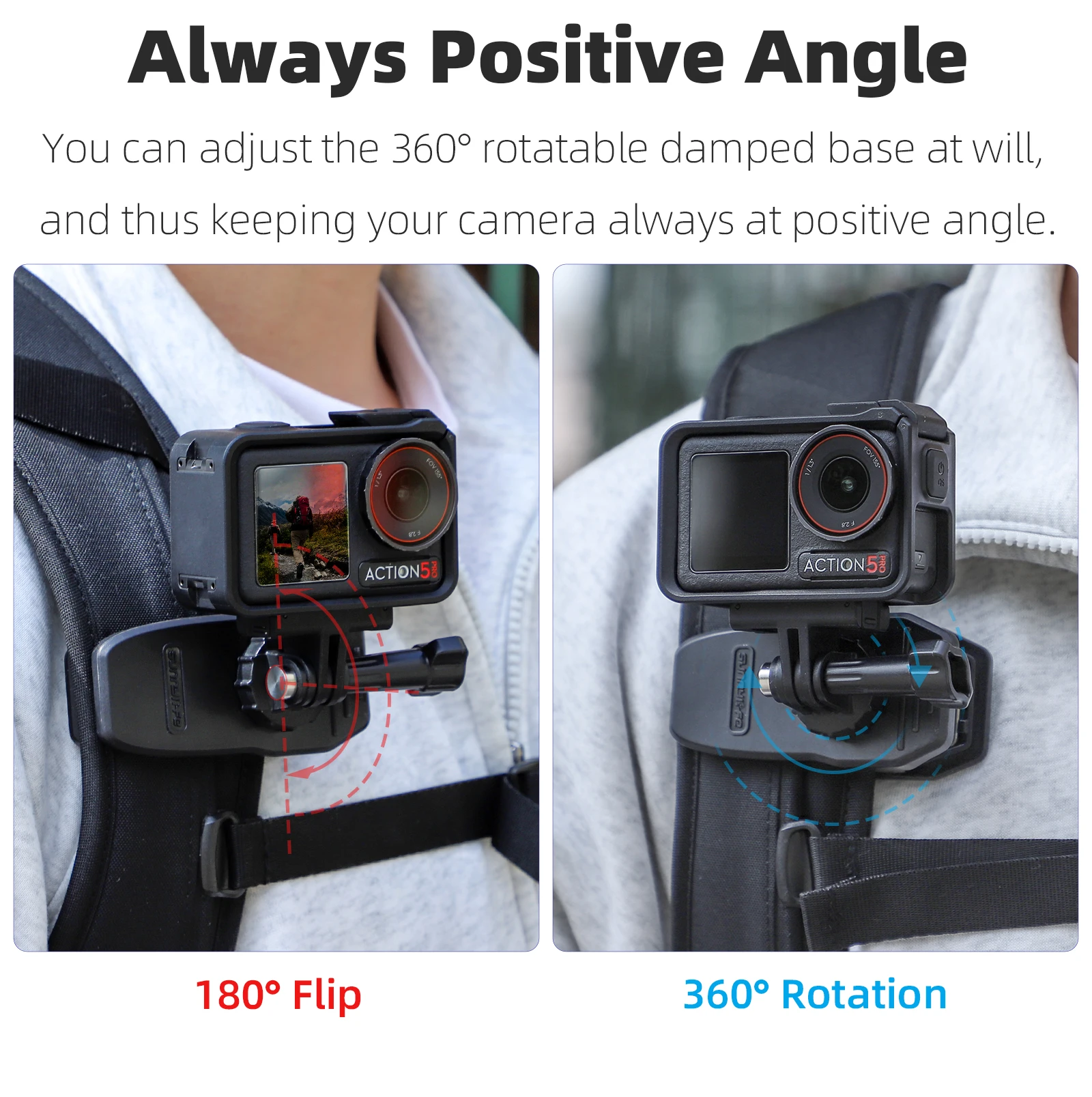 Clip Per Zaino STARTRC Per Action Cam DJI/Insta360/GoPro - Supporto Universale