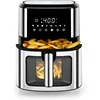 8.5QT with View Window Large Airfryer, 8-in-1 Digital Control, 400°F Temp Controls, Nonstick Dishwasher-Safe, Space-Saving 1