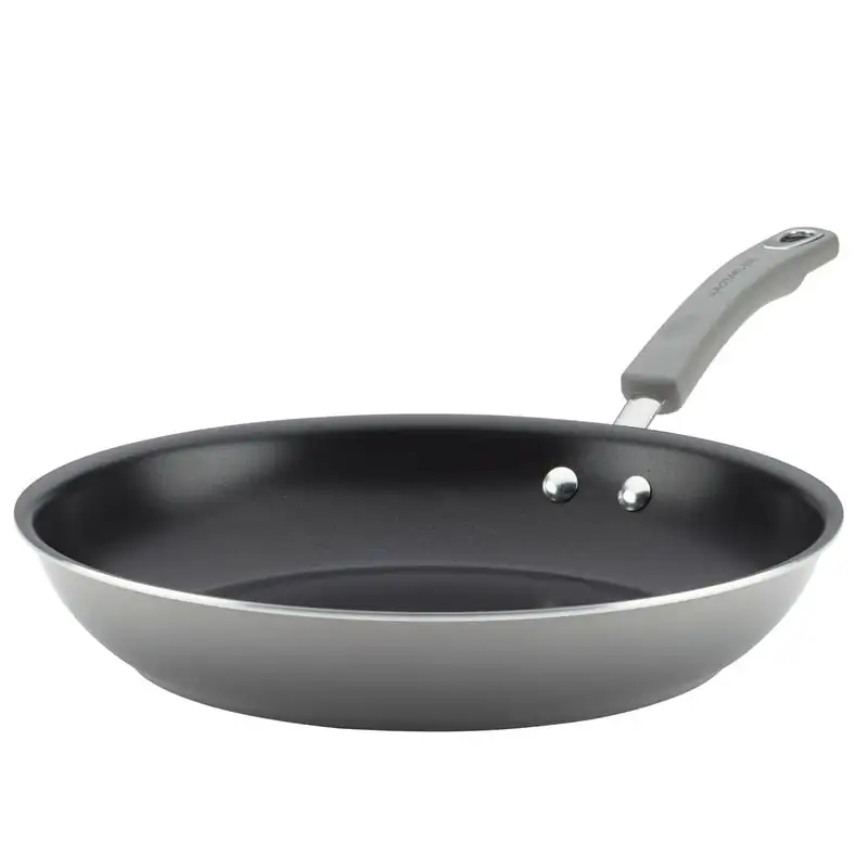 

Brights Hard Enamel Aluminum Nonstick 12.5-Inch Skillet, Sea Salt Gray Gradient 젓가락 подставки для палоче