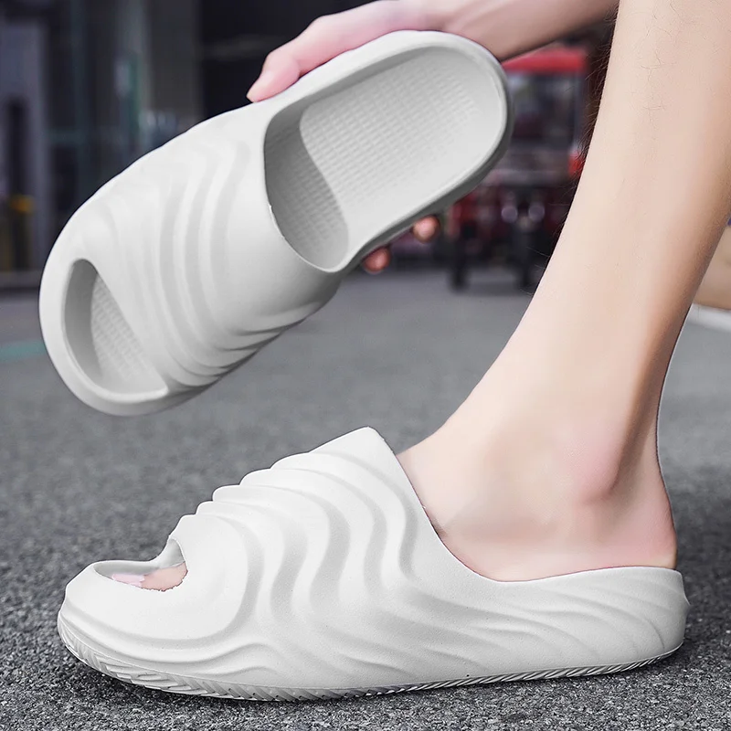 Slip Slippers for Men Non-Slip Slipper for Indoor Outdoor Soft Foam Sliders With Thick Sole_voghion.com