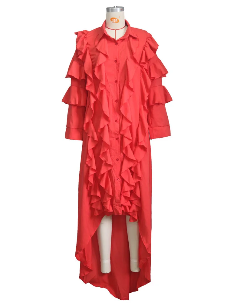 Wmstar Dresses for Women Puff Sleeve Elegant Sweet Shirts Maxi Dress New Summer Clothes Wholesale Dropshipping with Bandage