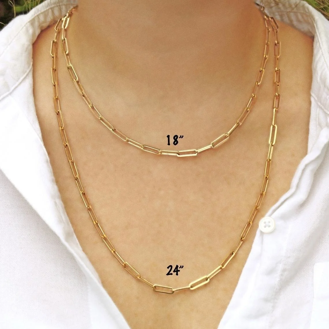 2021 Hot Fashion Rope Chain Women Necklace Stainless Steel Gold Color Chain Necklace For Women Jewelry Gift