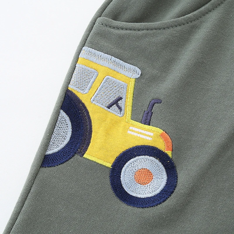 Little maven Kids Clothes Summer Baby Boys Car Shorts Cartoon Tractor Pants Cotton Soft Comfort 2-7 Years Kids Sporty Short