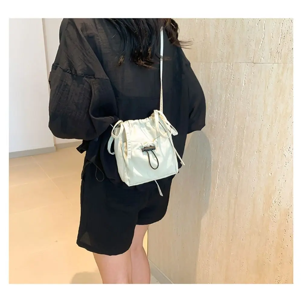 Fashion Large capacity Women Shoulder Bag Simple Versatile Cell Phone Purse Pouch Tote Bags Reusable Drawstring Crossbody Bag