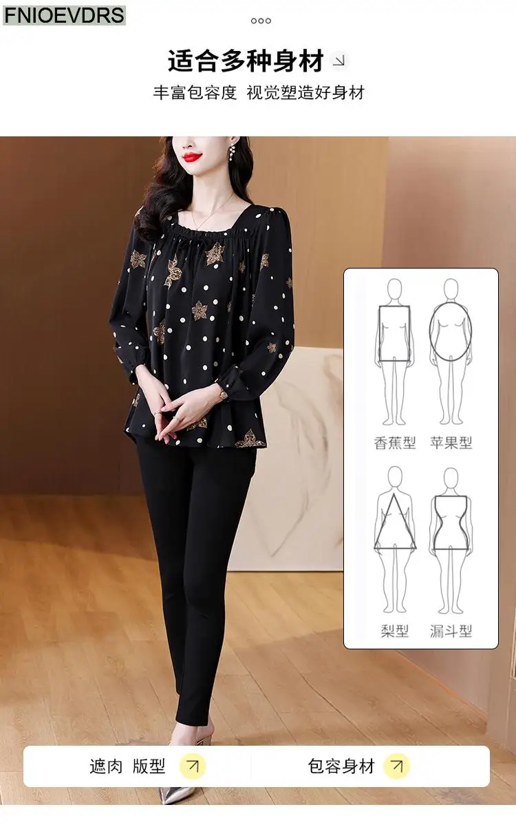 Loose Clothes Women 2024 Autumn Elegant Office Lady Button Shirts Casual Retro Vintage Ruffles Tunic Peplum Belly Tops Blouses