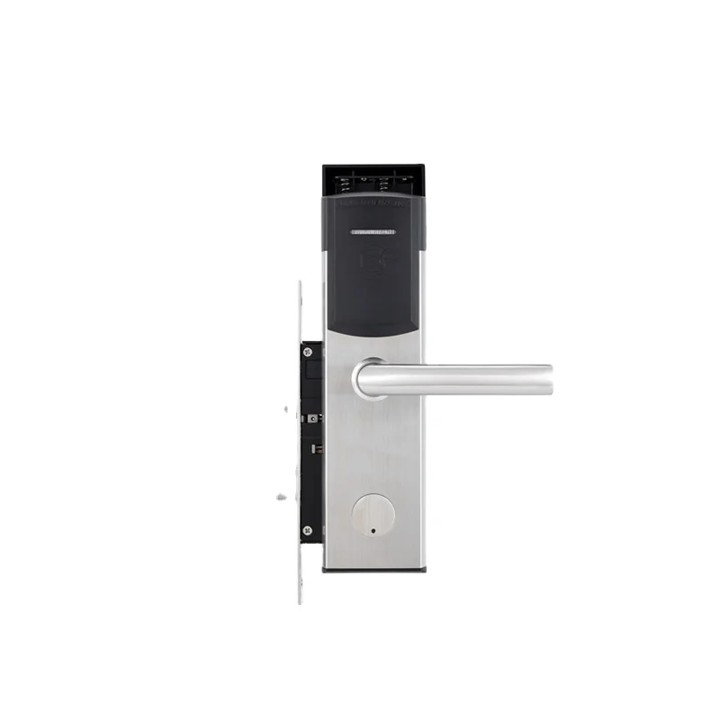 

Online Solution Keyless Entry Door Handle Hotel Smart Lock for Wood Door