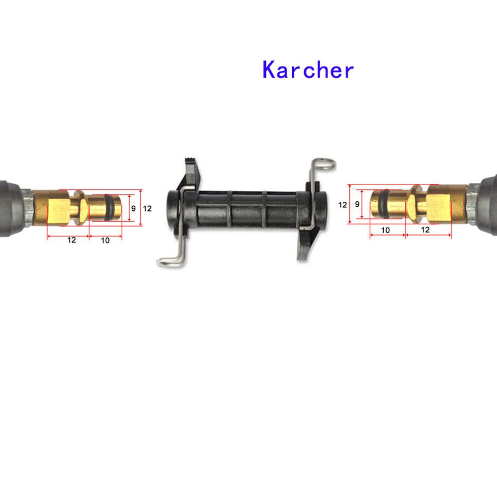 For Karcher K Series High Pressure Car Wash Hose Extension Couplings K1 K2 K3 K4 K5 K6 Brass Extension Quick Release Plug