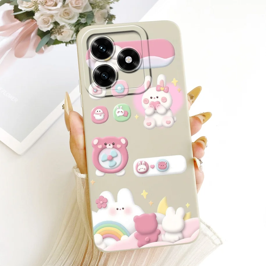 Cute Cat Duck Rabbit Soft Candy Silicone Shockproof Case Cover