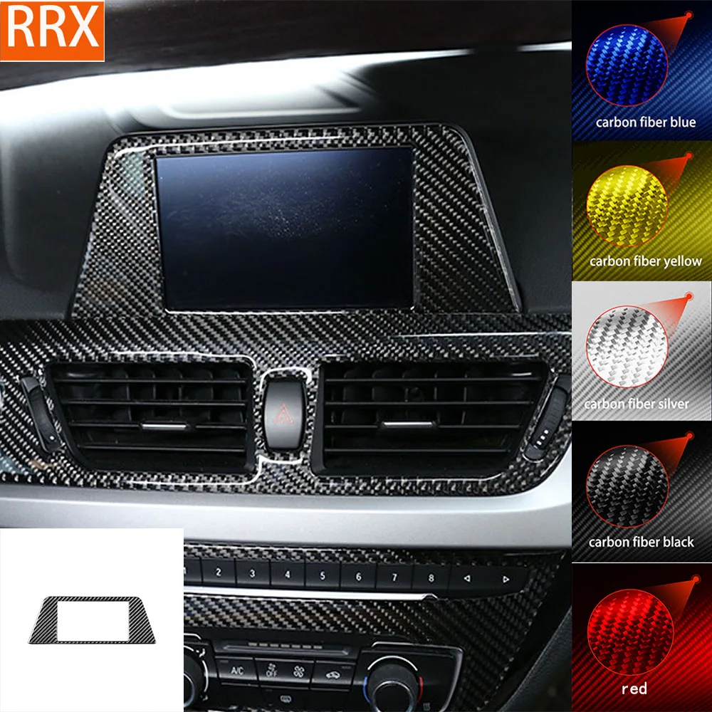 Per Bmw Serie 1 F52 2017 2018 2019 Cruscotto Di Navigazione Trim Panel Cover Tuning Soft Real Carbon Sheet Accessori Interni Per Auto