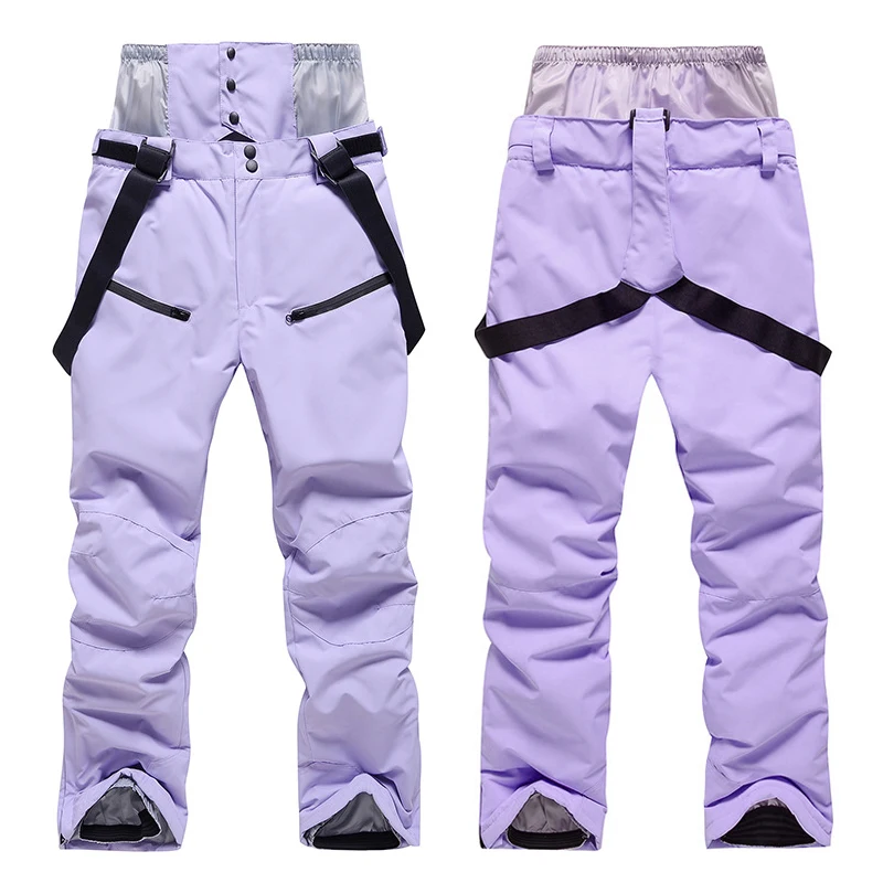 New Women Outdoor Windproof Waterproof Warm Violet Color Snow Trousers  Oversize Ski Pants Winter Ski Snowboard Pants Cargo Pants - AliExpress