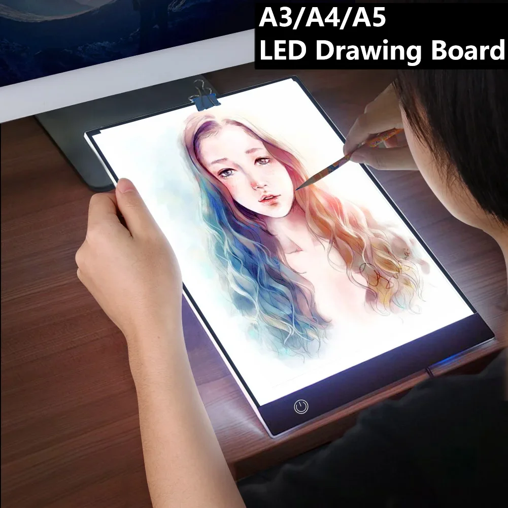 Tablero-de-dibujo-LED-A3-A4-A5-panel-de-luz-Led-regulable-de-3-6 ...