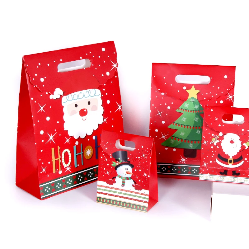 

Рождественские бумажные подарочные коробки, пакеты, конфеты, шоколад, упаковка для упаковки печенья, Санта-Клаус, снеговик, Рождественская елка, праздничные аксессуары