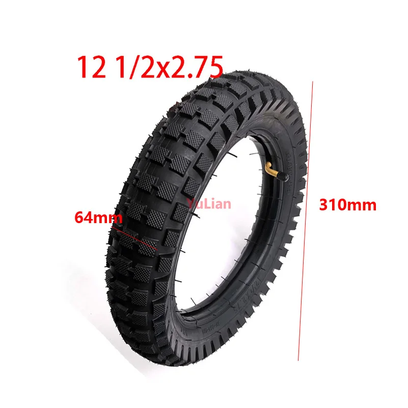 Wingsmoto 12 1/2 x 2.75 (12.5 x 2.75) Tire Tyre for Razor Dirt Rocket MX350  MX400 Mini Dirtbike