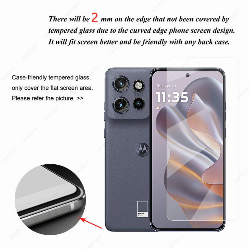 Premium HD Clear Tempered Glass Screen and Camera Lens Protector