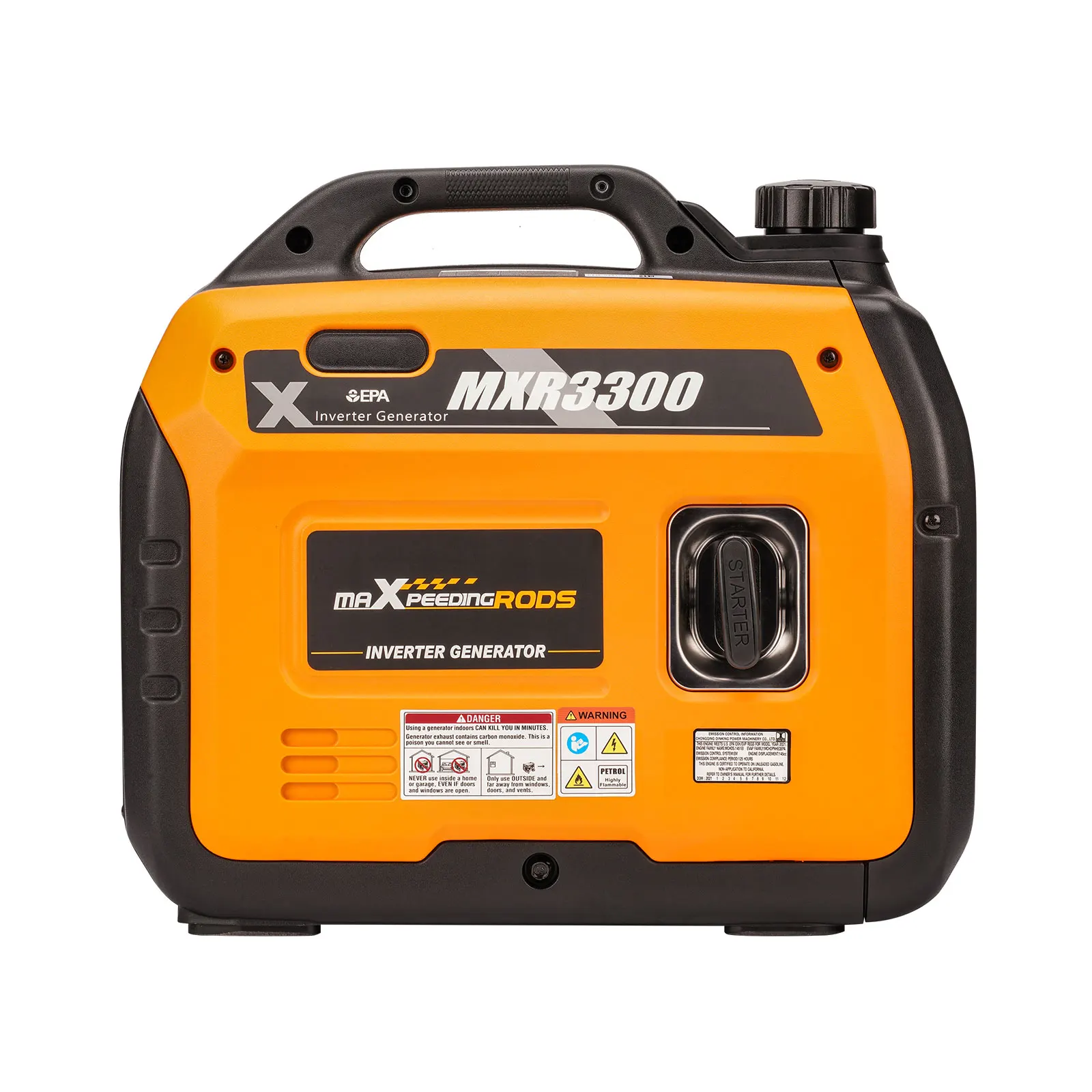 

Lightweight Portable Generator Inverter 3500W 3.5KW Peak / 3.0KW Rated 240V/ DC AC Outlets Outdoor Camping