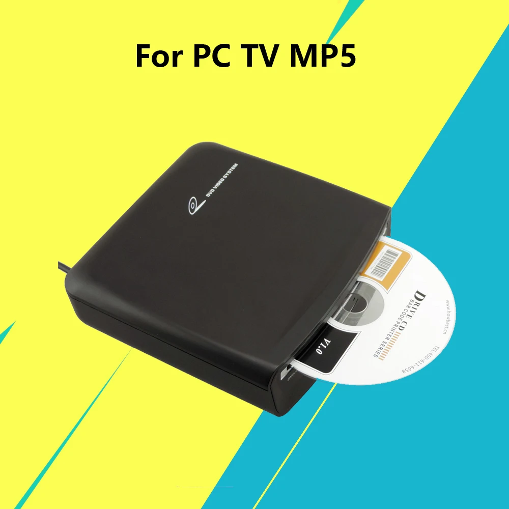 Lecteur CD et DVD externe USB super fin, compatible avec PC, TV LED, MP5,  lecteur de limitation, Android, stéréo, accessoires de voiture - AliExpress