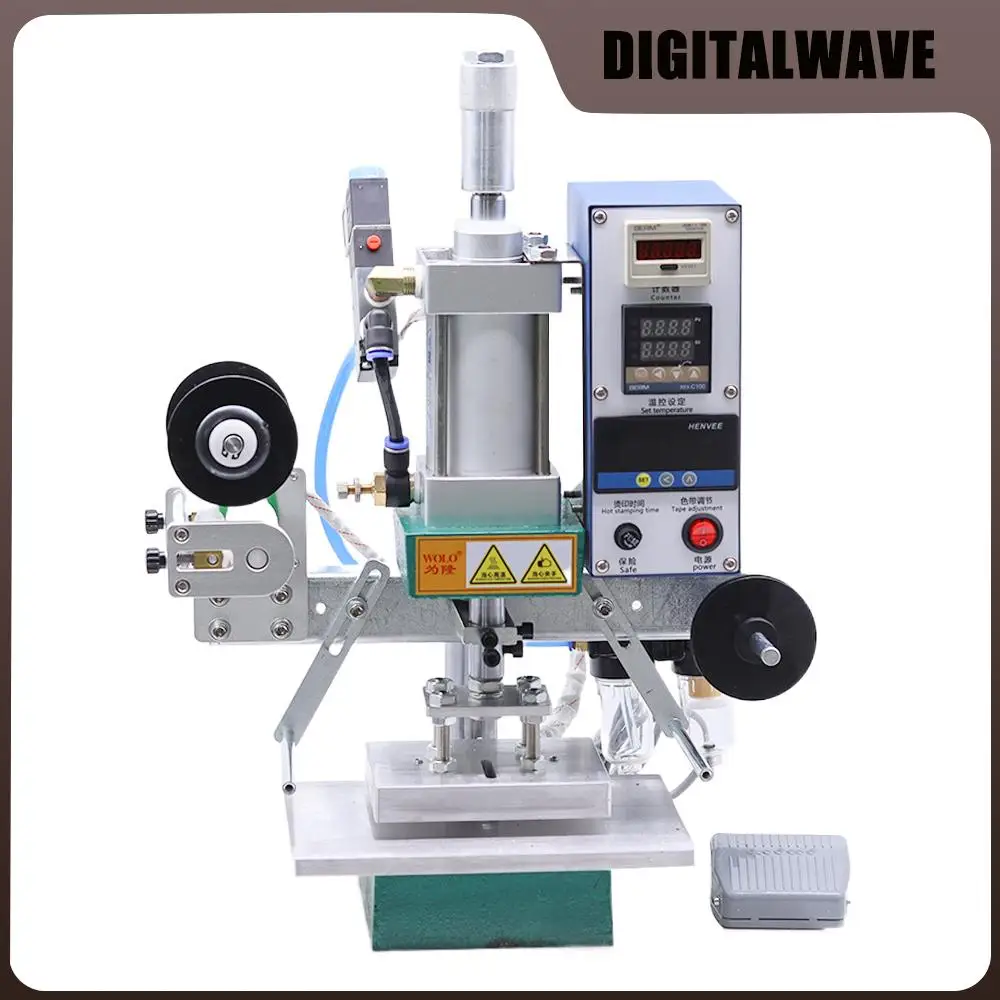 WH-T03 pneumatic hot stamping machine leather wood brand machine hot stamping tools