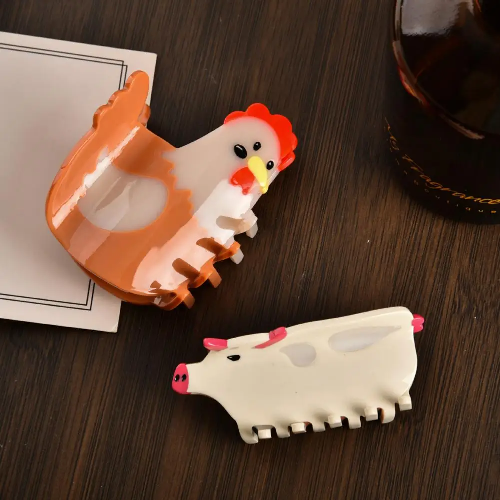 Cow Shaped Hair Clips Cute Hair Claw Clips for Women Girls with Long Thick or Curly Hair Non Slip Strong Hold Fashion