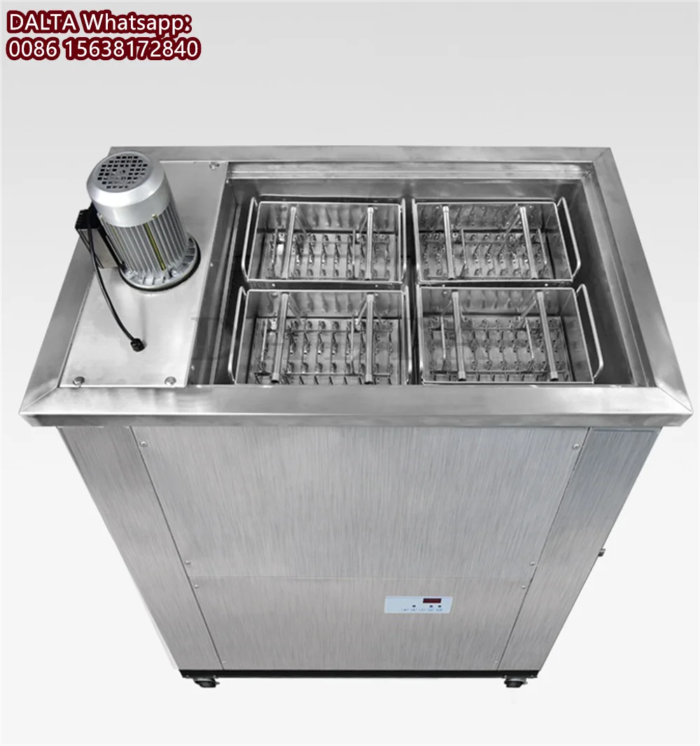 Commercial Ice Cream Bar Making Machine 4 Moulds Ice Lolly Maker 304 Stainless Steel Popsicle Machine