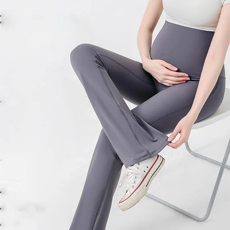 Maternity Leggings Pregnant Women Yoga Flared High-waisted Trousers Pregnancy Clothes Maternity Yoga Flared Pants