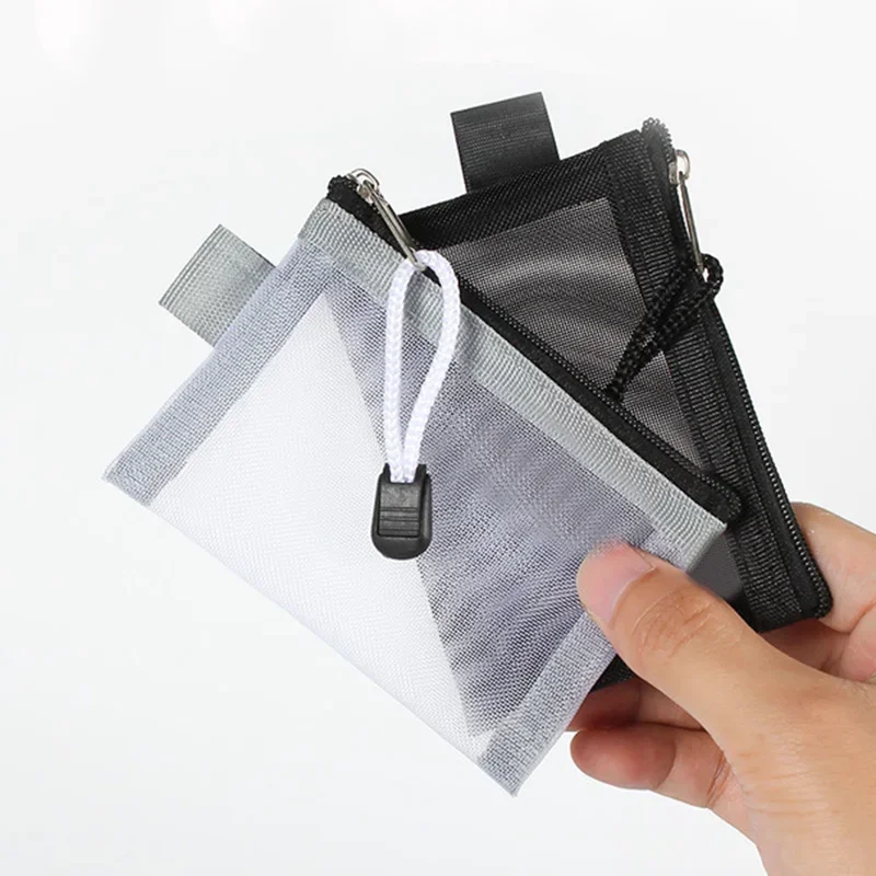 Coin Purse Card Wallet Key Case Small Nylon Mesh Coin Purse