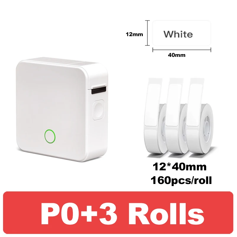 Holyhah P0 طابعة ملصقات لاسلكية محمولة طابعة ملصقا...