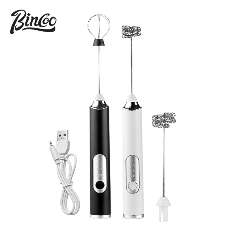 

Bincoo Electric Milk Foamer Blender Wireless Coffee Whisk Mixer Handheld Egg Beater Cappuccino Frother Mixer Kitchen Whisk Tools