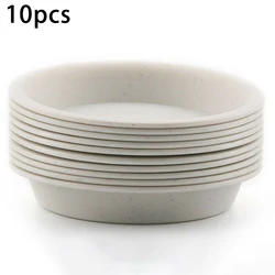 Set of 10 Stylish PP Round Plant Saucers for Versatile Indoor and Outdoor Decor
