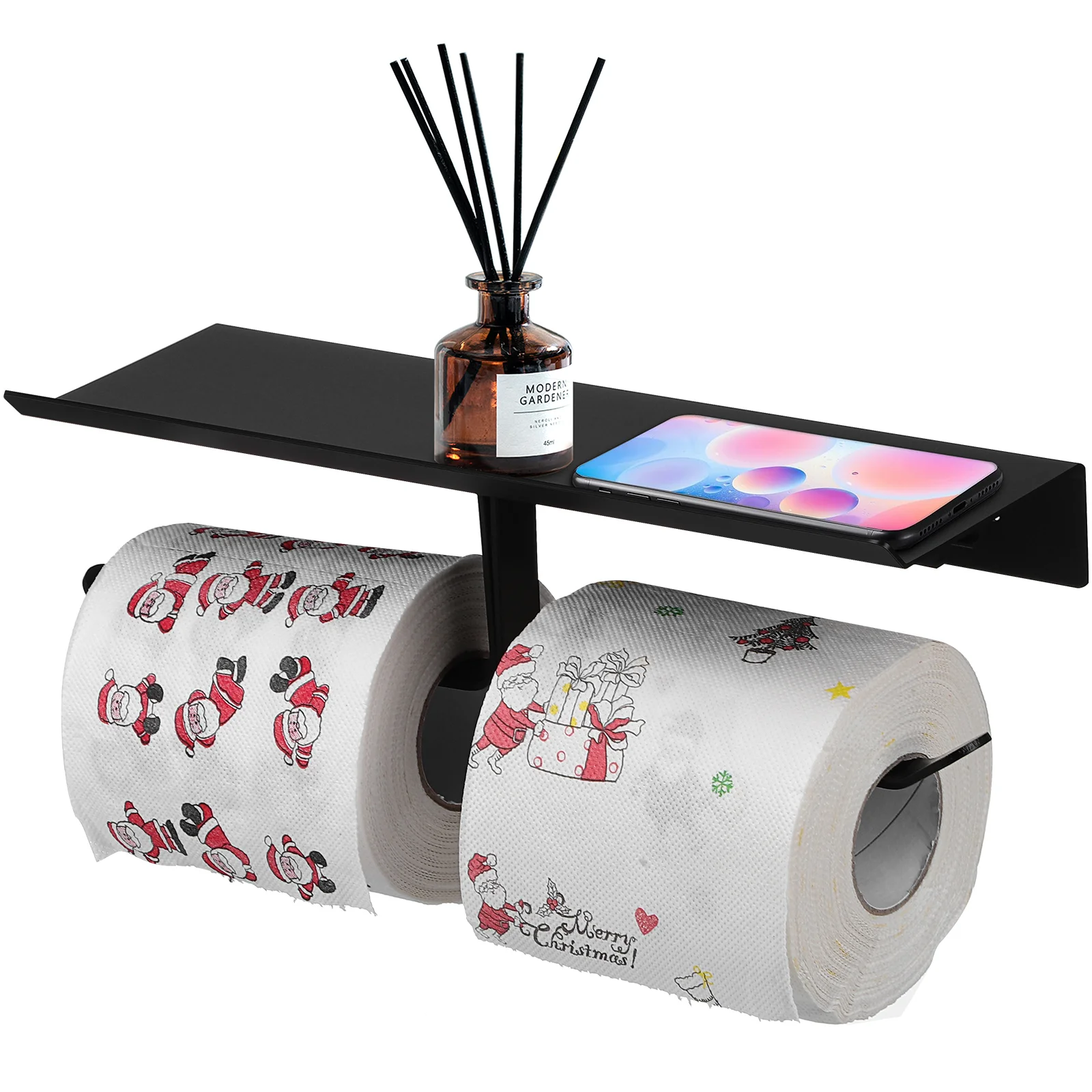 

Aluminum Toilet Paper Towel Holder Wall Mount Holders Papertowel Dispenser Bathroom Shelf Stand