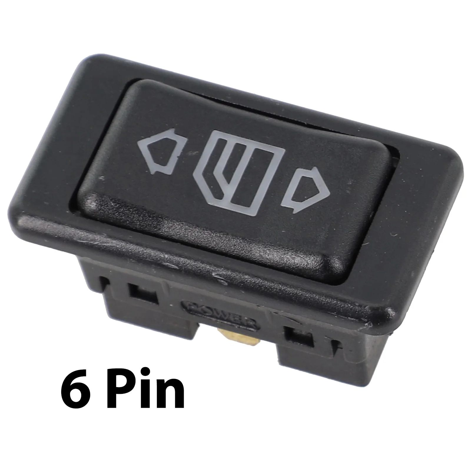 

Glass Lifter Switch 20A 6 Pins Black DC12V/24V Durable High Quality New Practical Universal Glass Lifter Switch