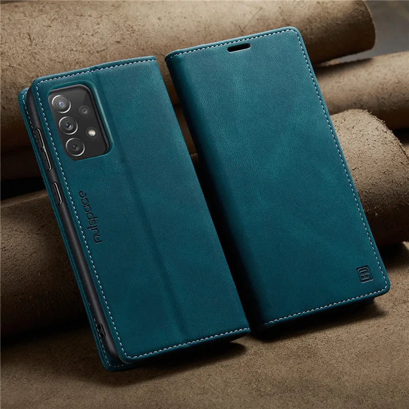 Magnetic Flip Leather Wallet Phone Case with Card Holder