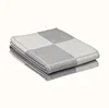 130x170cm Plaid Cashmere Blanket Super Soft Wool Scarf Shawl Winter Warm Luxury Plush Sofa Bed Fleece Knitted Throw Cape Blanket 3