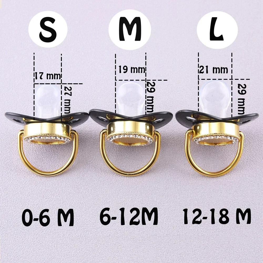 Silicone Chain Clip Pacifier Photography Props with Dust Cap Baby Pacifier 0-3 Years BPA Free Temperament Perfect Gift silicone pacifier