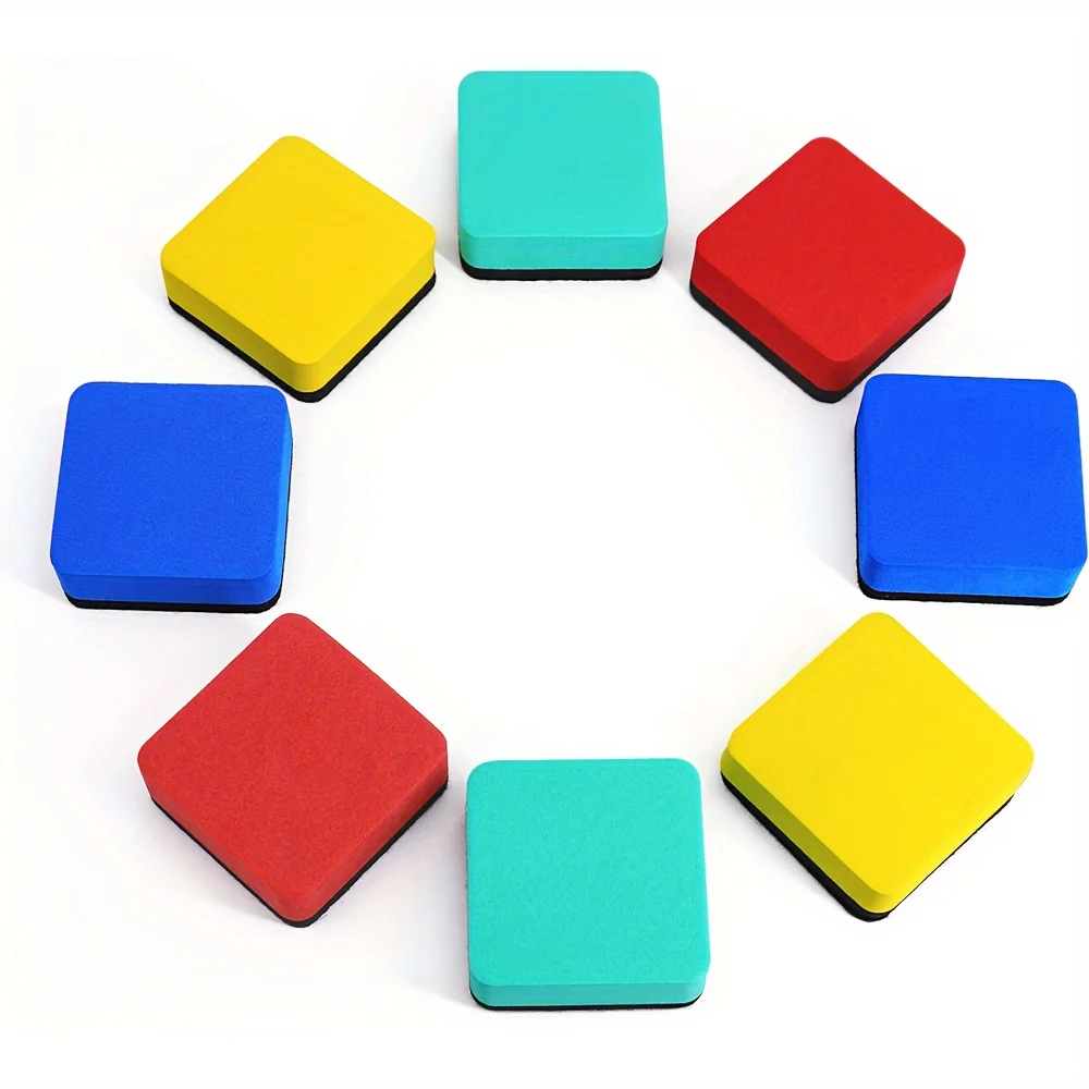 Whiteboard Erasers 12 Pcs for Kids Classroom Accessories Portable Detergent High Capacity Dry Chalkboard Office