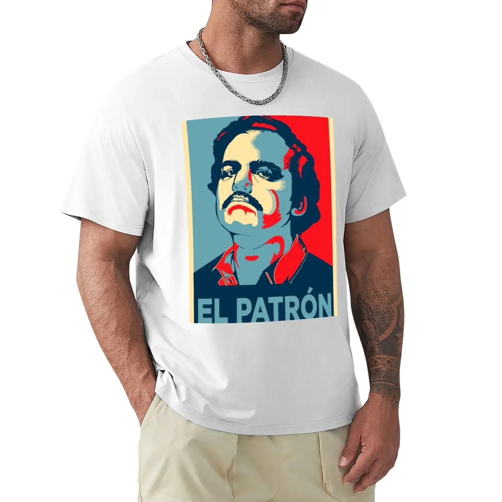 T-Shirt El Patron Narcos Abbigliamento Estetico Ad Asciugatura Rapida Magliette In Cotone Da Uomo