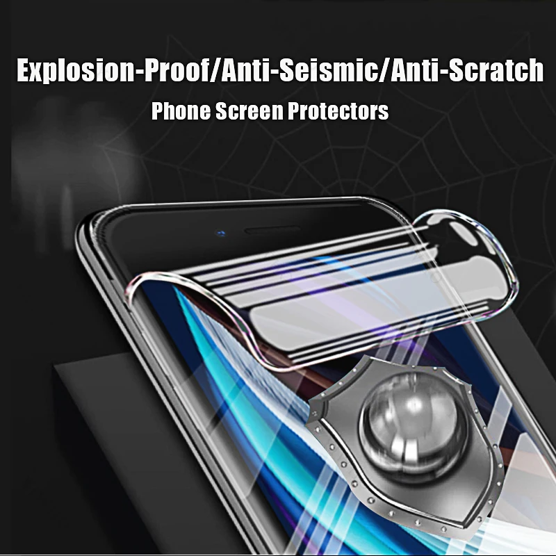 Full Glue Hydrogel Screen Protector Film - 4-Pack