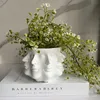Nordic Human Face Shape Decorative Vase Home Decor Ceramic Men Face Flower Vase Pot Decoration Modern Room Decoration Art Home 3