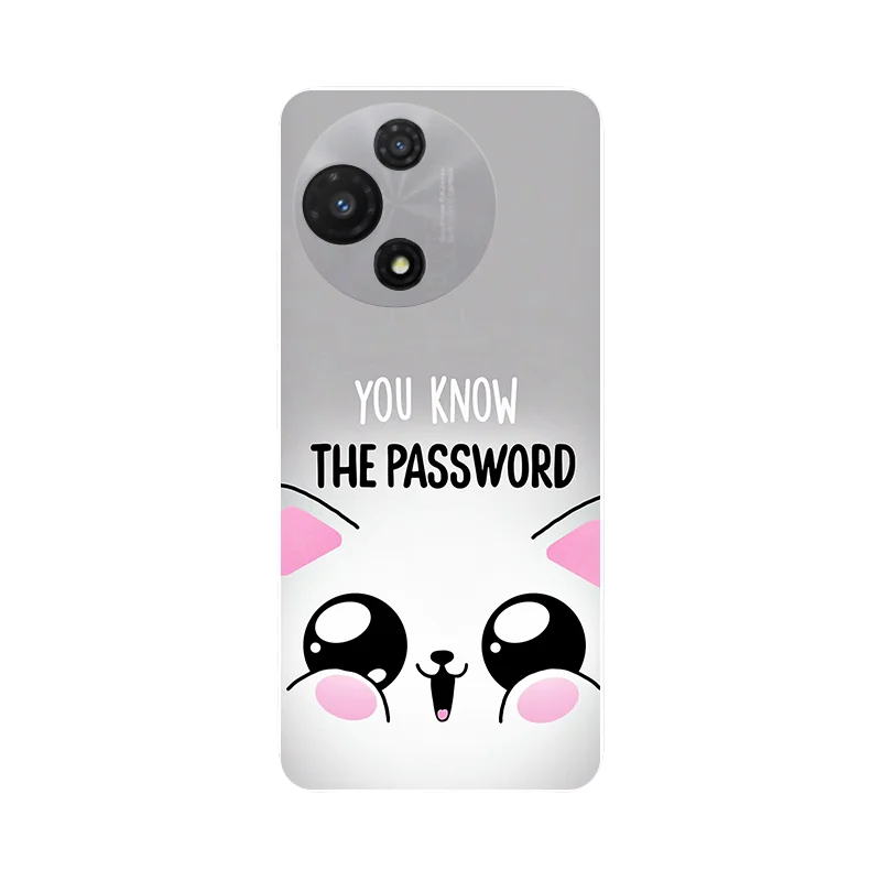 Black TPU Soft Silicone Cute Cat Phone Protective Back Cover Case