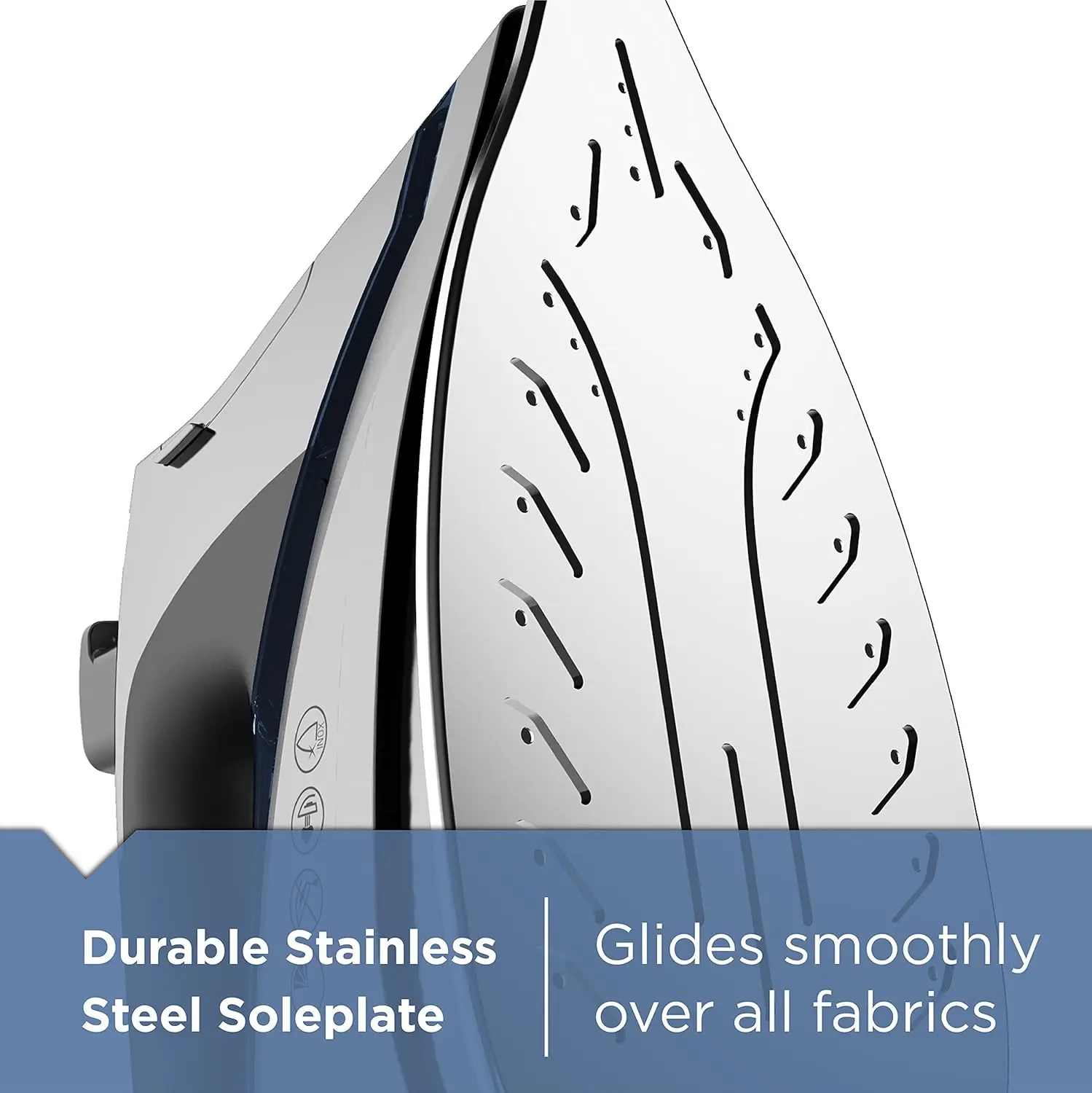 Professional Steam Iron, D3030, 30% More Steam, Percison Tip, Stianless Steel Soleplate, Vertical Steam Fuction 6