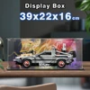 Acrylic Display Box for Lego 10300 Back to the Future Time Machine Dustproof Clear Display Case (Lego Set not Included） 1